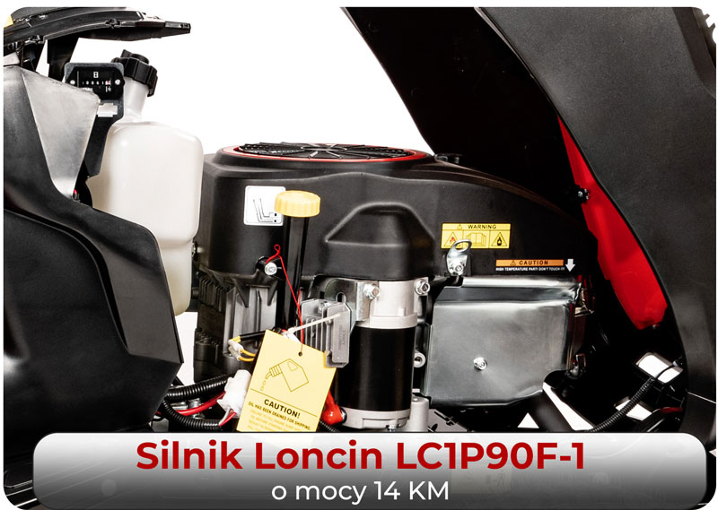 Silnik Loncin LC1P90F-1 w traktorku C-TRAC-86MC 